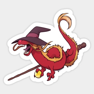 Cute Dragon: Wizard Sticker